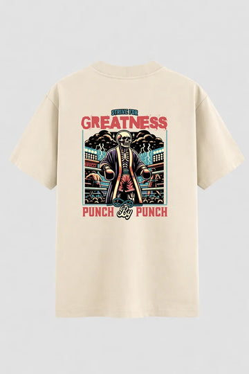 Camiseta Oversized Gym Skull Greatness