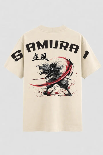Camiseta Oversized SAMURAI katana Angry