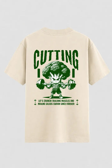 Camiseta Oversized Cute Gym o segredo é o Brócoles