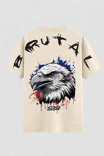 Camiseta Oversized Brucci Brutal animals American Águia