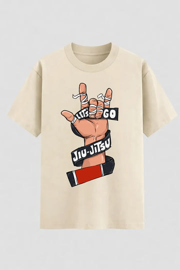 Camiseta Oversized Jiu-Jitsu Let's Go