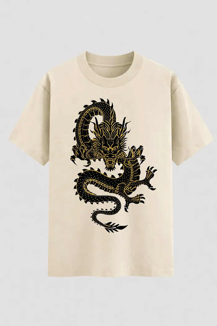 Camiseta Oversized Muay Thai Dragon