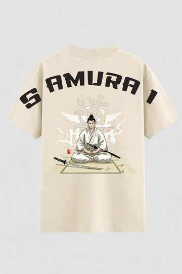 Camiseta Oversized SAMURAI Guerreiro Sentado