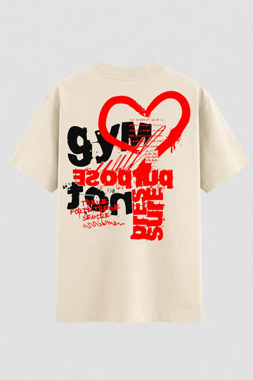 Camiseta Oversized Brucci Originals Letras & Rabisco
