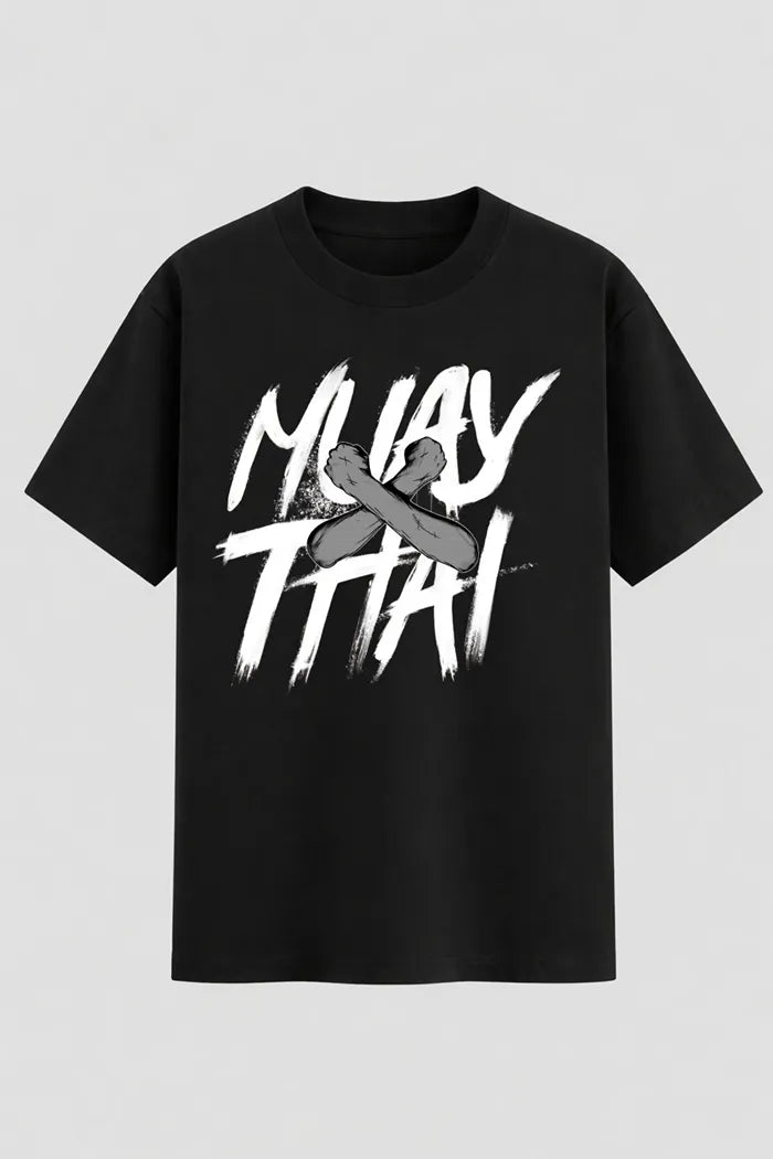 Camiseta Oversized Muay Thai Crossed Arms