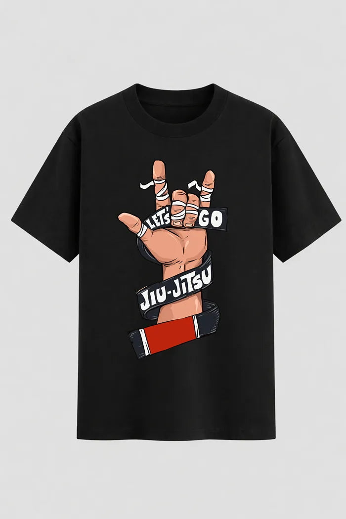 Camiseta Oversized Jiu-Jitsu Let's Go