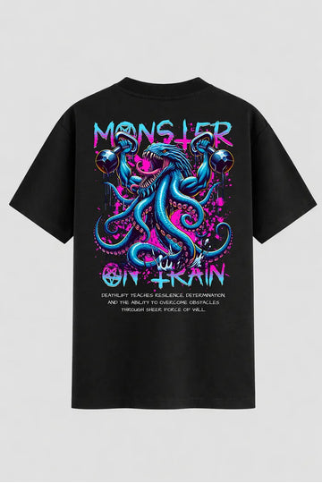 Camiseta Oversized Kraken On Train