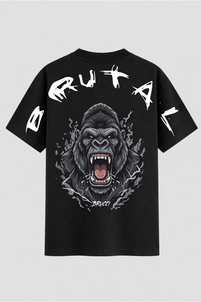 Camiseta Oversized brucci Brutal animals Gorila