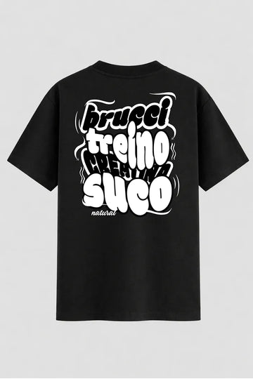 Camiseta Oversized Brucci Creatina & Suco (Natural)