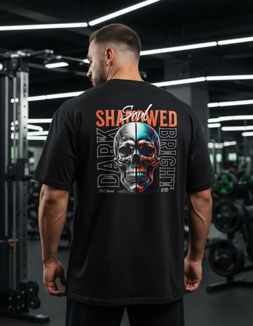 Camiseta Oversized Gym Skull Soul