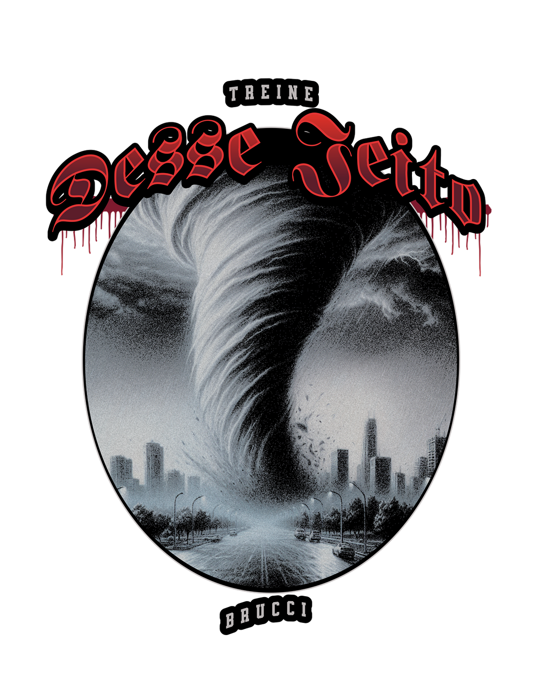 Camiseta Oversized treine como um Furacão Linha Brucci