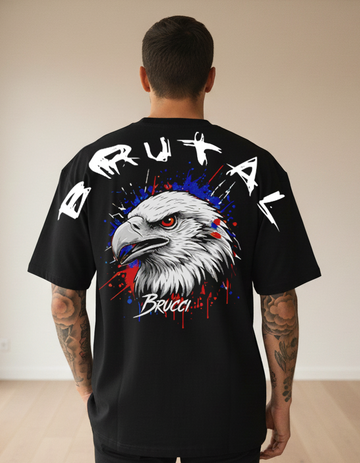 Camiseta Oversized Brucci Brutal animals American Águia