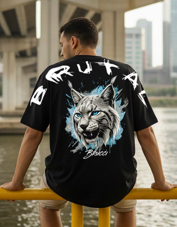 Camiseta Oversized Brucci Brutal animals Lince da Montanha