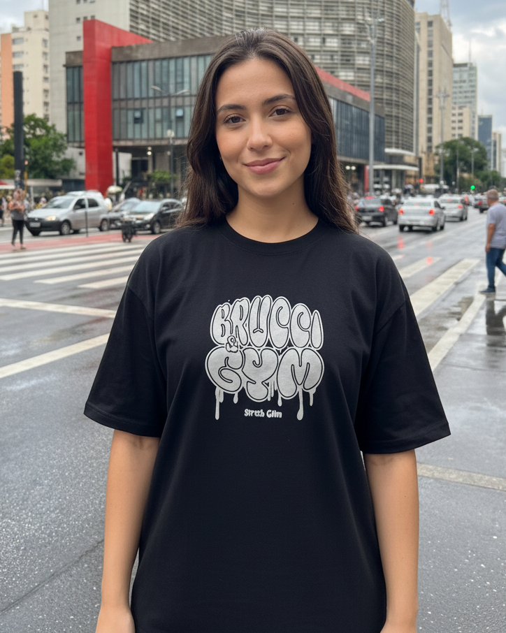 Camiseta Oversized Brucci Originals Urban Graffiti