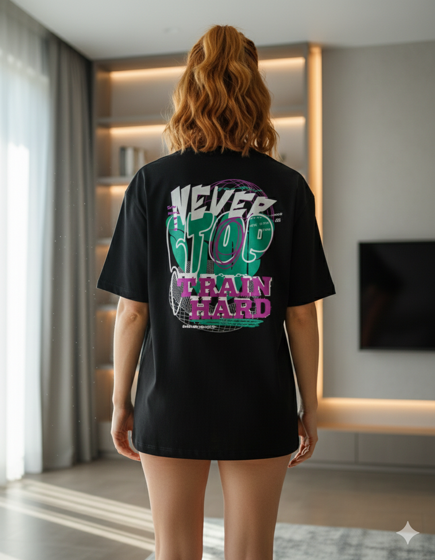 Camiseta Oversized Brucci Originals Never Stop