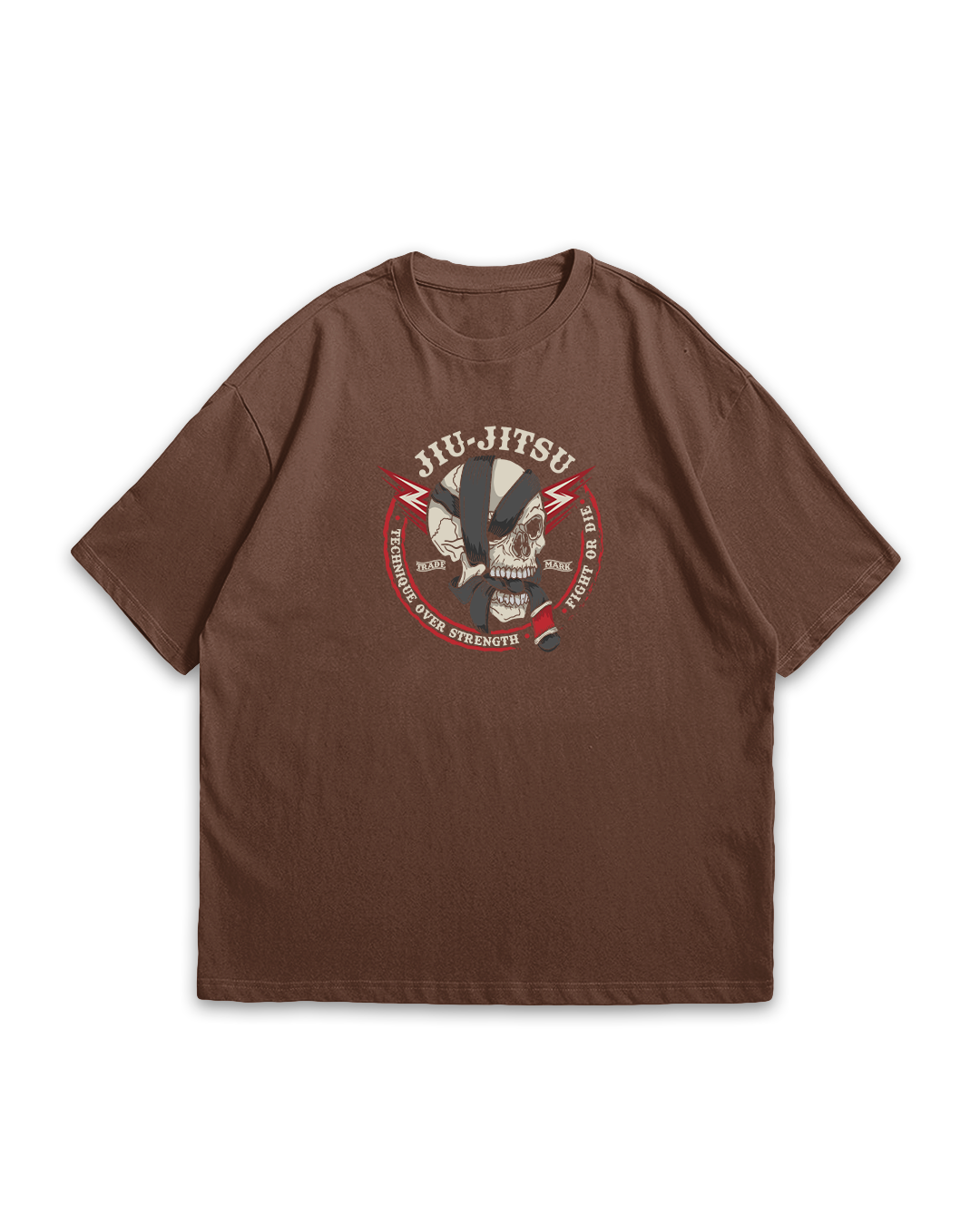 Camiseta Oversized Jiu-Jitsu Caveira