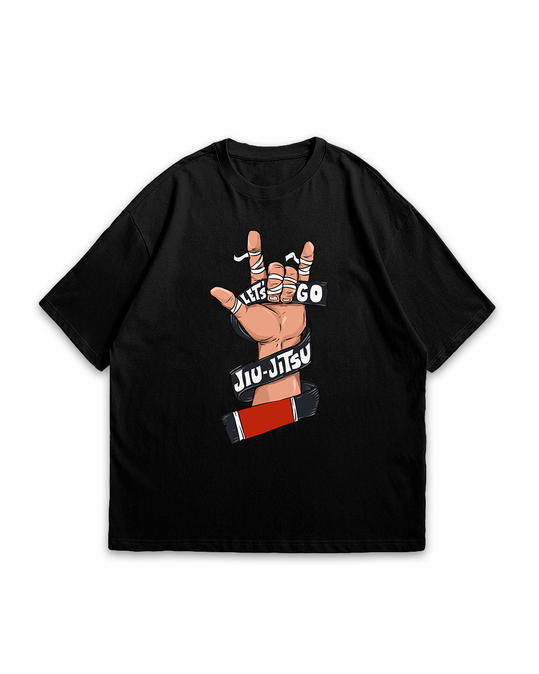 Camiseta Oversized Jiu-Jitsu Let's Go