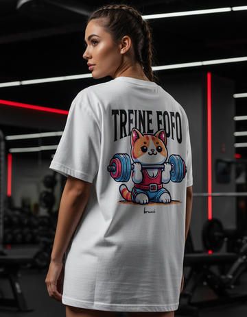 Camiseta Oversized Cute Gym Treine Fofo