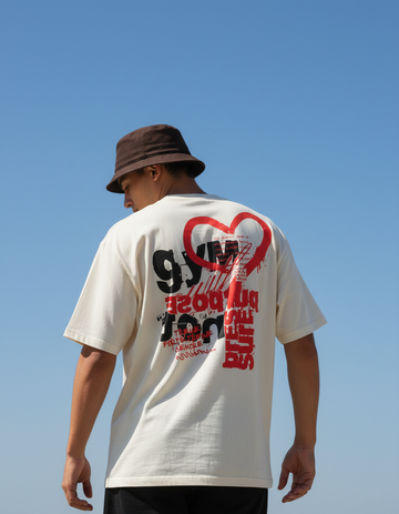 Camiseta Oversized Brucci Originals Letras & Rabisco