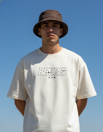 Camiseta Oversized Brucci Originals Gym Frente