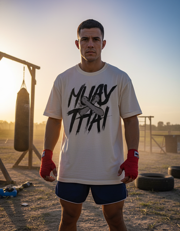 Camiseta Oversized Muay Thai Crossed Arms
